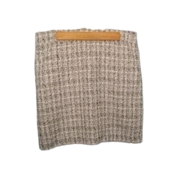 Rachel Zoe Tweed Mini Aline Skirt Women's 8 Academia Twee Y2K - Picture 1 of 4